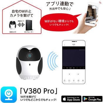 フクロウ型バッテリー内蔵Wi-Fiカメラ Fugu