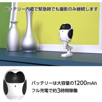フクロウ型バッテリー内蔵Wi-Fiカメラ Fugu