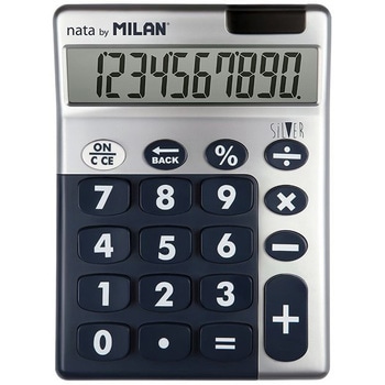 MILAN ビッグキー電卓10桁 SILVER 159906 MILAN