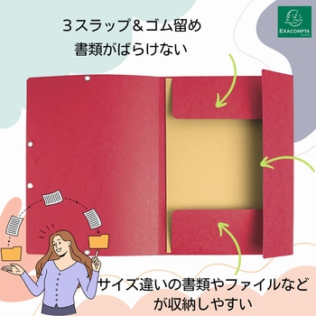 A4ゴム留めファイル EXACOMPTA