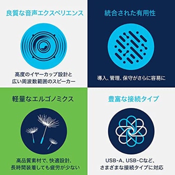 ヘッドセット 321 片耳タイプ ノイズキャンセリング 音声調整 長時間快適エルゴノミクスデザイン 有線 USBケーブル Type-A Cisco(シスコ)
