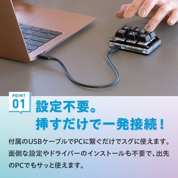 WEB会議&パワーポイント発表用ミニキーボード マイキーさん ZART