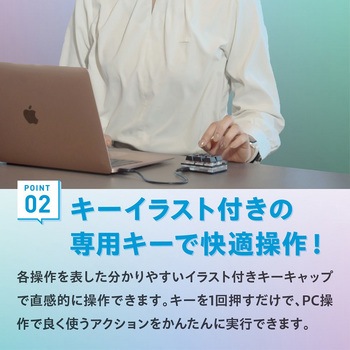 WEB会議&パワーポイント発表用ミニキーボード マイキーさん ZART