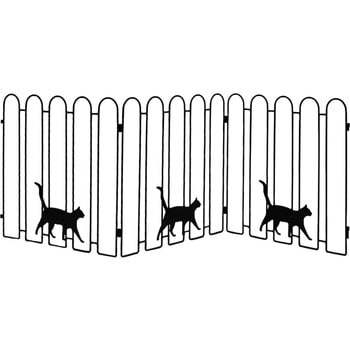 折り畳めるアイアンフェンス(猫3連) 住まいスタイル ラティス/フェンス 