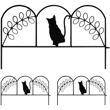 アイアンフェンス ミニ(猫) 3枚組 住まいスタイル