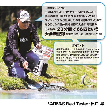 VARIVAS スーパートラウトエリアES2 エステル ナチュラル 80m VARIVAS