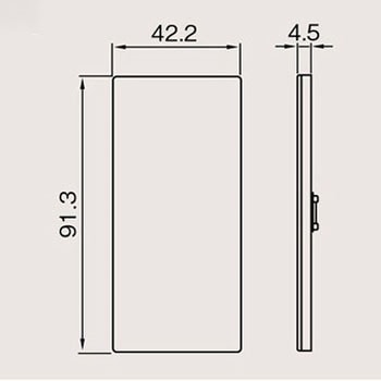 WDG1611LNA(WW) スイッチカバーL(WW) 1箱(10個) 東芝ライテック 【通販モノタロウ】