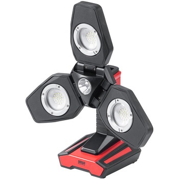 LED投光器 USB充電式 高輝度(屋外用・三脚付き) サンワダイレクト