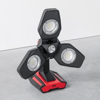 LED投光器 USB充電式 高輝度(屋外用・三脚付き) サンワダイレクト