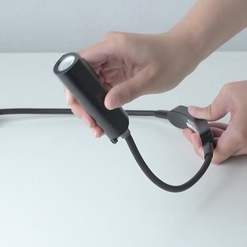 LEDデスクライト ネックタイプ USB充電式 サンワダイレクト