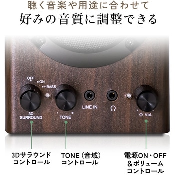 スピーカー ミニプラグ ツイーター搭載 サンワダイレクト