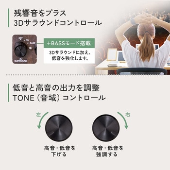 スピーカー ミニプラグ ツイーター搭載 サンワダイレクト