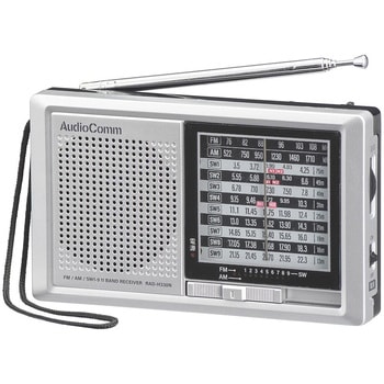 ハンディ短波ラジオ AM/FM/SW対応 ラジオNIKKEI全波受信 オーム電機