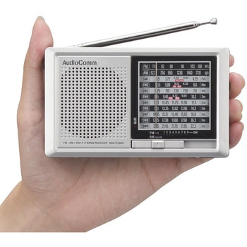 ハンディ短波ラジオ AM/FM/SW対応 ラジオNIKKEI全波受信 オーム電機