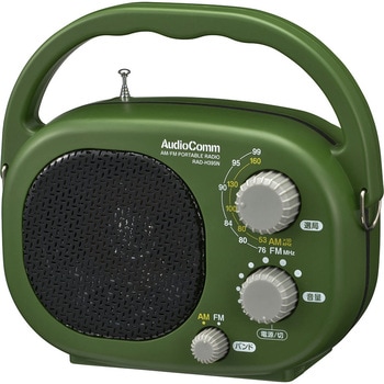 豊作ラジオ 防塵防水IP66対応 AM/FM・ワイドFM オーム電機