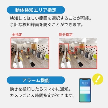 ワイヤレス300万画素(8台)カメラ・10インチモニター録画機(HDD1TB付)一体型防犯セット ブロードウォッチ