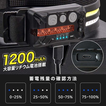 軽量 充電式マルチヘッドライト 大河商事