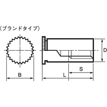 クリンチングスペーサーブラインドタイプFKSB(ステンレス)(小箱) ファブエース