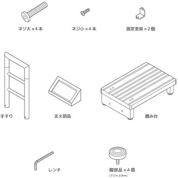 VS-RF601 手すり付玄関台 1台 ベルソス 【通販サイトMonotaRO】