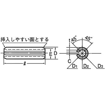 スプリングピン(ステンレス)(小箱) オチアイ
