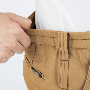 裏綿ワンタックカーゴパンツ(脇シャーリングタイプ) コーコス信岡
