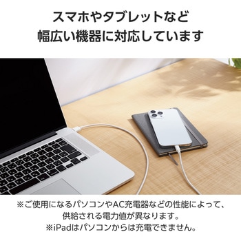 タイプCケーブル (TypeC-C) PD 60W対応 エレコム