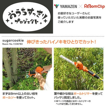 充電式 高枝ガーデンポールソー 高枝切り YAMAZEN(山善)