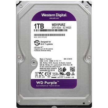 WD11PURZ 内蔵ハードディスク 3.5インチ WD Purple Western Digital(ウエスタンデジタル)  ディスク回転数5400min-1[r.p.m] キャッシュメモリ64MB - 【通販モノタロウ】