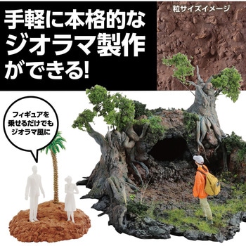 ジオラマ粘土 ジオベース ダークブラウン 100g ベーシック アーテック(学校教材・教育玩具)
