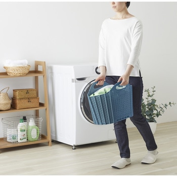 折りたためるランドリーバスケット 清水産業