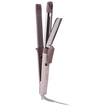 ヘアアイロン 2WAY ( ストレート & カール ) プロテクトイオン スチーム 26mm 80~200℃(25段階調節) 立ち上がり約25秒 海外対応 elims est テスコム