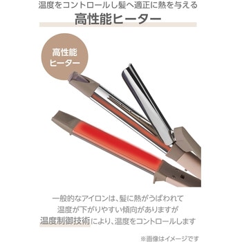 ヘアアイロン 2WAY ( ストレート & カール ) プロテクトイオン スチーム 26mm 80~200℃(25段階調節) 立ち上がり約25秒 海外対応 elims est テスコム