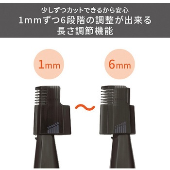 フェイスシェーバー メンズ 乾電池式 1台4役(フェイス/まゆ/ノーズ/イヤー) アタッチメント 鼻毛カッター スリムヘッド 2wayまゆコーム パーツ 水洗いOK グレー テスコム