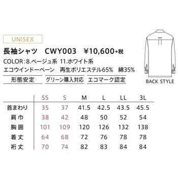 CAREAN 長袖シャツ カーシーカシマ