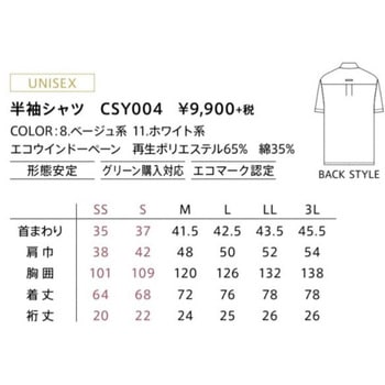 CAREAN 半袖シャツ カーシーカシマ