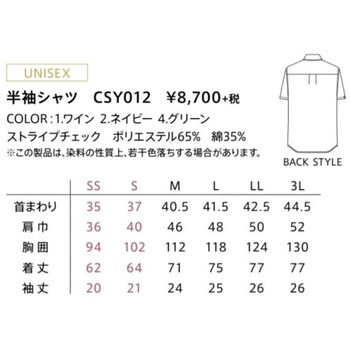 CAREAN 半袖シャツ カーシーカシマ