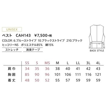 CAREAN ヒッコリーベスト カーシーカシマ