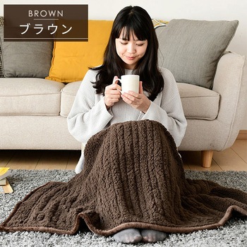 ふんわりもこもこ フランネル 電気毛布 YAMAZEN(山善)