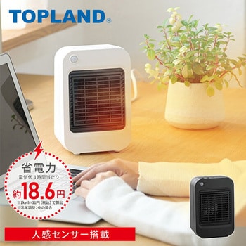 コンパクトセラミックヒーター TOPLAND 【通販モノタロウ】