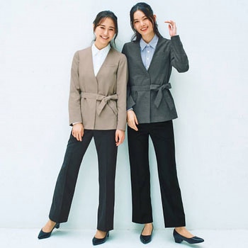 ENJOY フレアストレートパンツ カーシーカシマ
