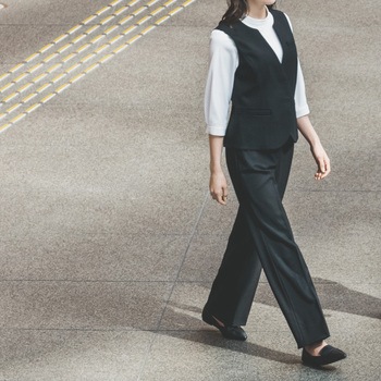 ENJOY Noir ストレートワイドパンツ カーシーカシマ