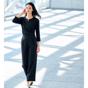 ENJOY Noir クロップドパンツ カーシーカシマ