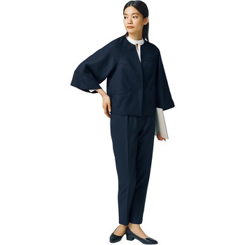 ENJOY Noir テーパードパンツ - カーシーカシマ