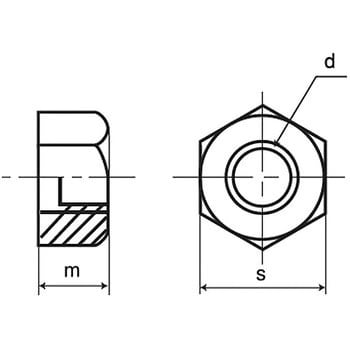 M20 10割ナット(1種)(S45C/クロメート)(小箱) 1箱(100個) 大阪魂