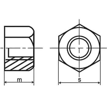 10割台形六角ナット(Bタイプ・右ねじ(R))(鉄/生地) 大阪魂 台形ナット