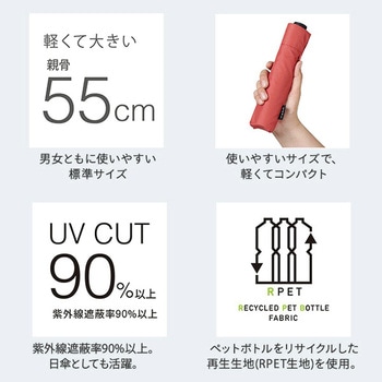 ベーシックライトマルチミニR 6本骨 55cm mabu(マブ)