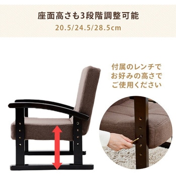 肘掛け付き座椅子 YAMAZEN(山善)