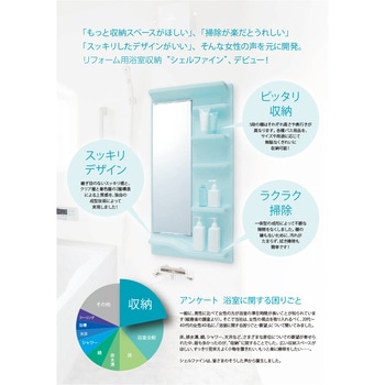 リフォーム用浴室収納 シェルファイン フクビ化学