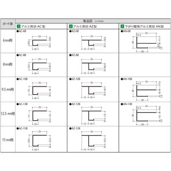 アルミ見切 AC型 フクビ化学