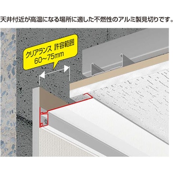 アルミクリアランス見切 フクビ化学 見切り 【通販モノタロウ】